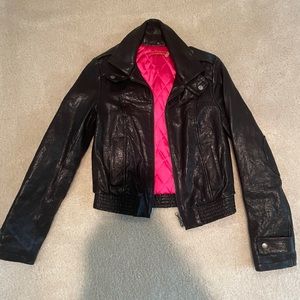 Alice and Olivia Leather Jacket size XS